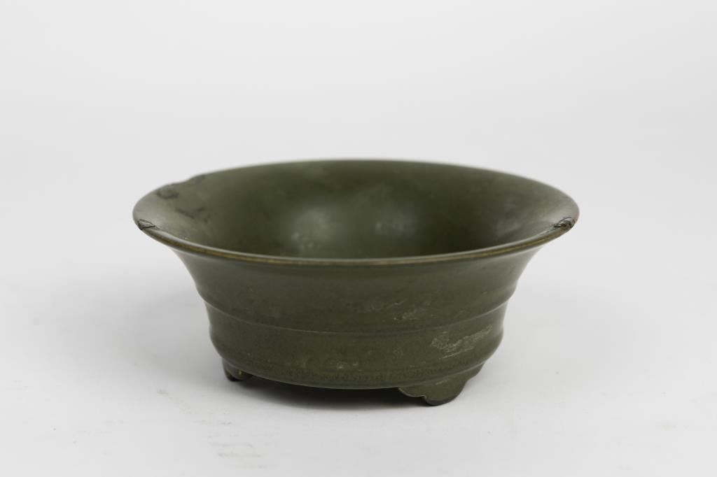 18TH CENTURY CHINESE TEA DUST GLAZED BOWL (1 of 5)