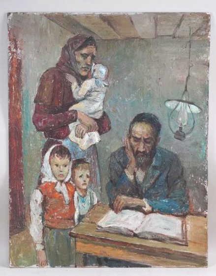 OIL PAINTING OF A FAMILY (1 of 3)