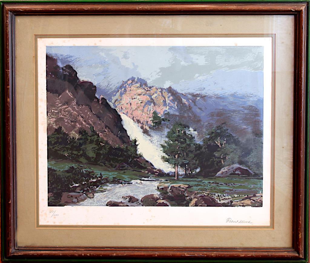 FRAMED PRINT OF LANDSCAPE BY ROBERT WOOD (1 of 2)
