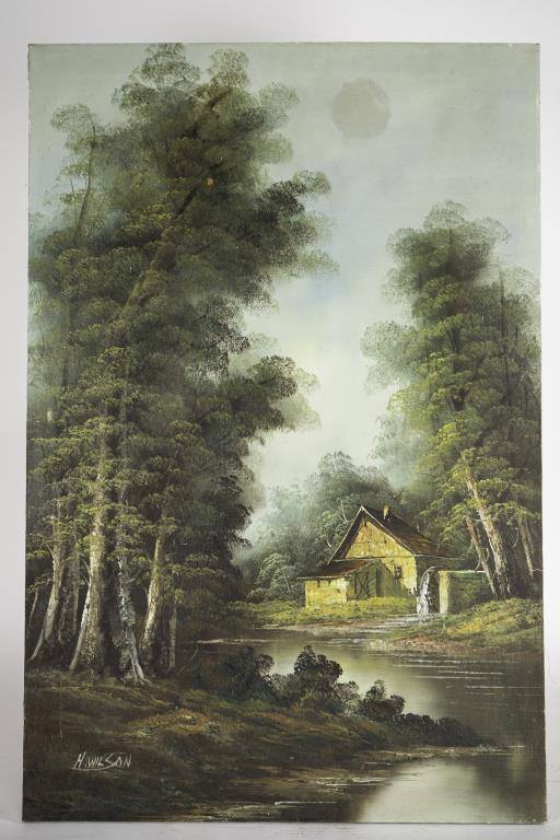 OIL ON CANVAS PAINTING OF LANDSCAPE (1 of 5)