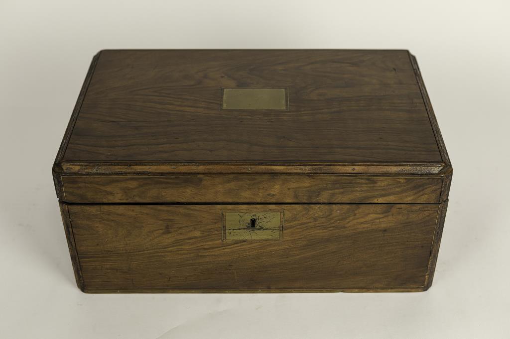 ENGLISH INLAID WOODEN BOX WRITING CASKET (1 of 7)