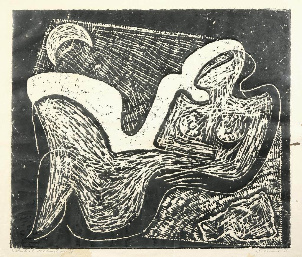 STANLEY LEWIS LITHOGRAPH "CELESTRIAL ATTRACTION" (1 of 4)