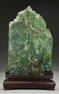 CHINESE CARVED GREEN QUARTZ