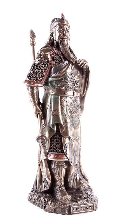 CHINESE BRONZE FIGURE OF GUAN YU (1 of 3)
