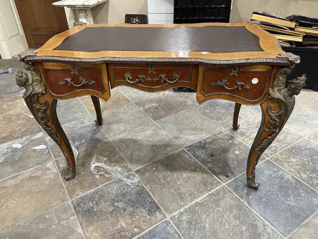 FRENCH ORMOLU-MOUNTED WRITING DESK (1 of 5)