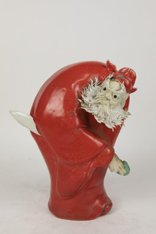 CHINESE PORCELAIN FIGURE OF AN OLD MAN (1 of 7)