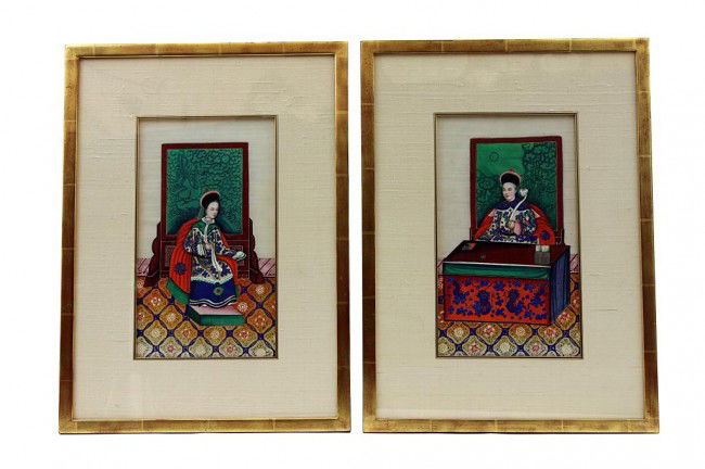 FRAMED TIBETAN TEXTILE SAMPLER: L: 39 in. (99cm) x W: 30 in. (66cm)