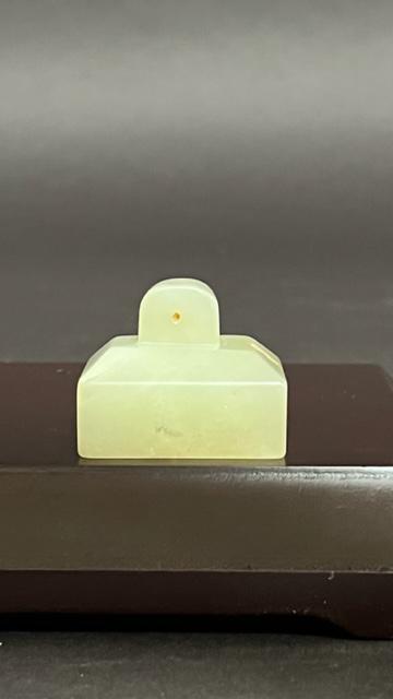 A JADE PAPERWEIGHT STAMP (1 of 5)