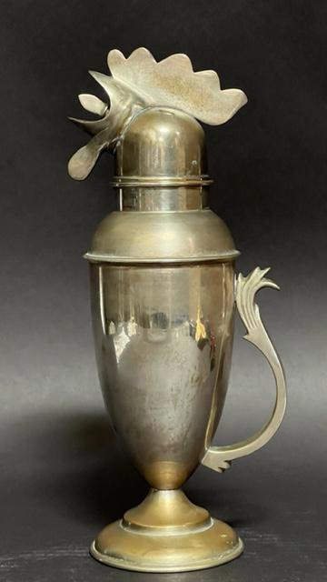 UNUSUAL SILVER-PLATED COCKTAIL SHAKER (1 of 4)