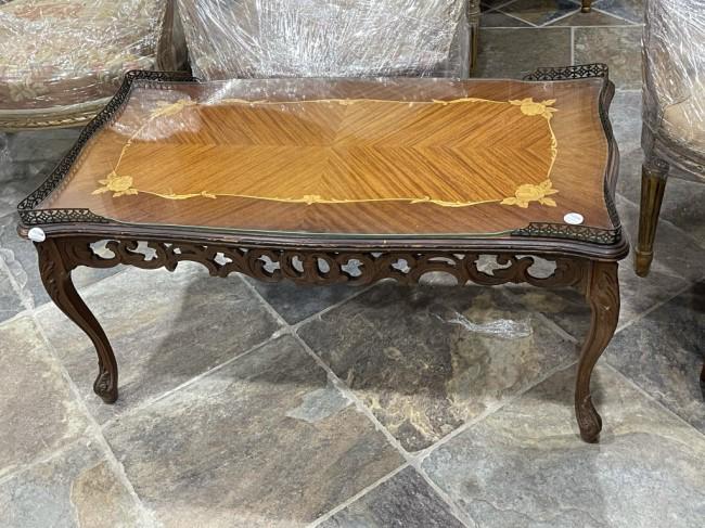 FINE ANTIQUE INLAY CENTER TABLE (1 of 2)