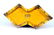 262: CHINESE YELLOW GROUND DOUBLE VASE BRUSHPOT - 5