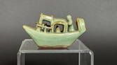 CHINESE CELADON FIGURAL BOAT