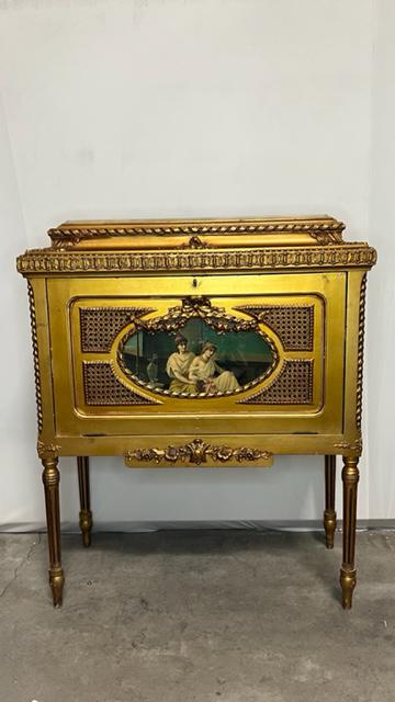 BEAUTIFUL FRENCH GILTWOOD MARBLE-TOP SIDE TABLE (1 of 13)