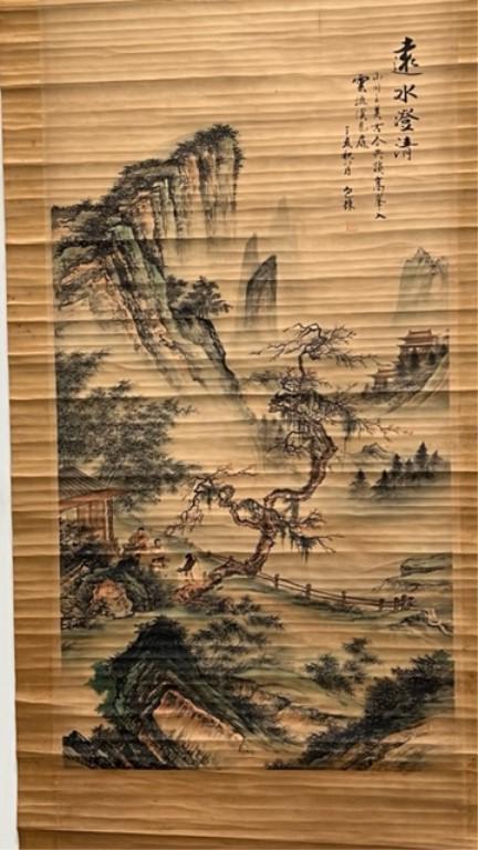 CHINESE LANDSCAPE SCROLL PAINTING (1 of 5)