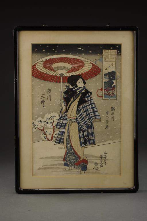 FRAMED JAPANESE UKIYO-E PRINT (1 of 1)