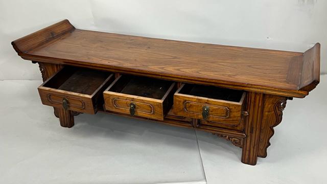 CHINESE SHORT OAK ALTAR STAND (1 of 7)