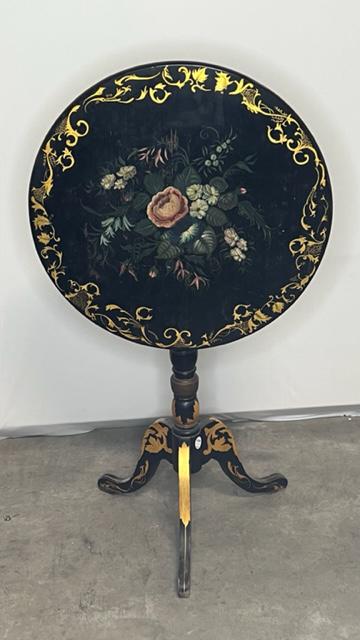 19TH CENTURY ENGLISH PIETRA DURA SIDE TABLE (1 of 8)