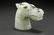 164: CHINESE CARVED JADE HORSE HEAD - 9