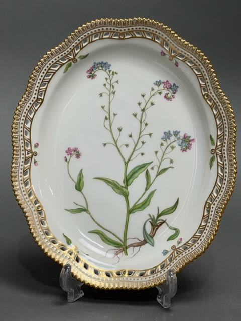 ROYAL COPENHAGEN DENMARK PIERCED OVAL PLATTER (1 of 6)