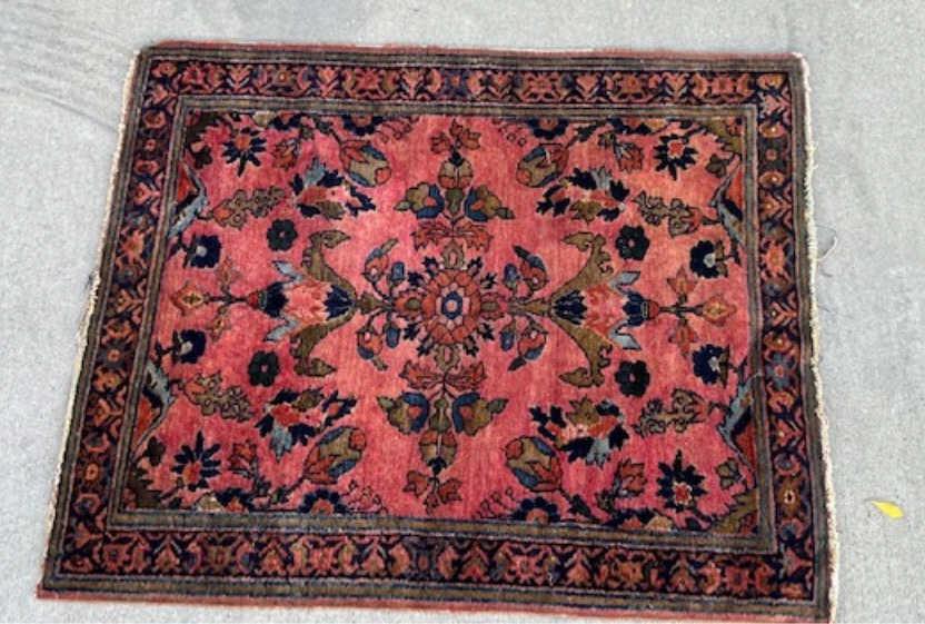 BEAUTIFUL PINK FLORAL PERSIAN LILIAN RUG (1 of 5)