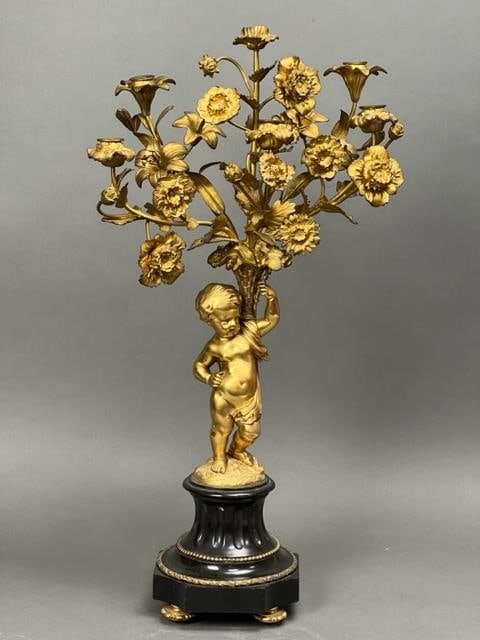 FRENCH ORMOLU FIGURAL CANDELABRUM (1 of 5)