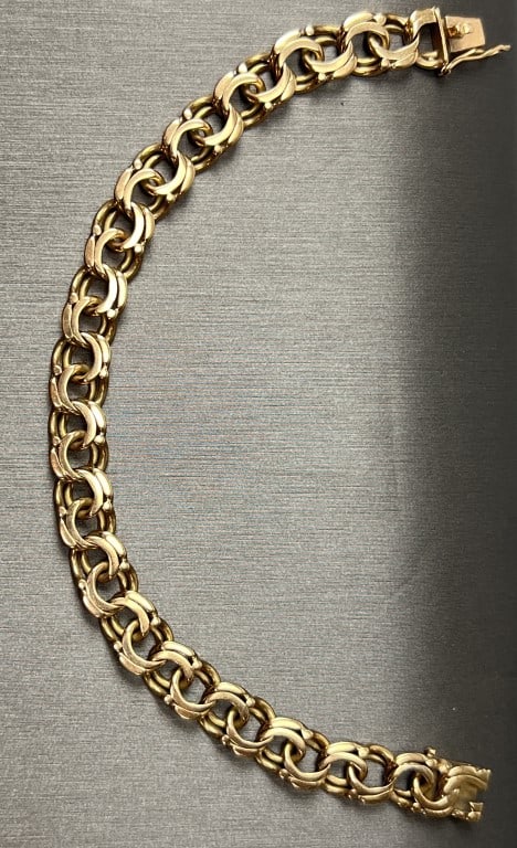18K YELLOW GOLD BRACELET (1 of 2)