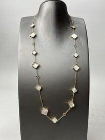 LONG VAN CLEEF & ARPELS- STYLE VINTAGE NECKLACE