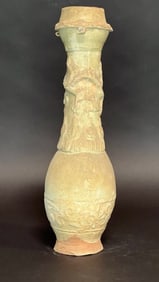 CHINESE MOULDED CANDLESTICK