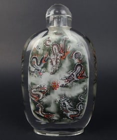 CHINESE GLASS SNUFF BOTTLE