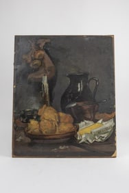 OIL ON BOARD PAINTING OF STILL LIFE