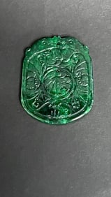 CHINESE SPINACH JADE PENDANT