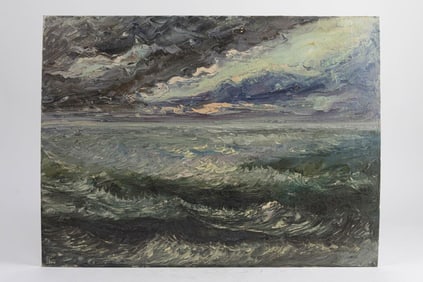 OIL PAINTING OF AN OCEAN