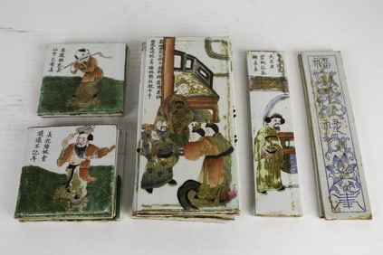 GROUP OF 16 ASSORTED CHINESE PORCELAIN PLAQUES