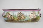 19TH C. OBLONG-SHAPED PORCELAIN JARDINIERE