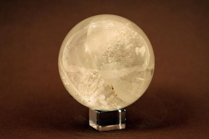 WHITE ROCK CRYSTAL SPHERE