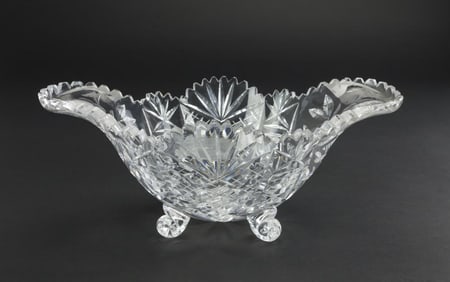 RAISED CRYSTAL GLASS BOWL