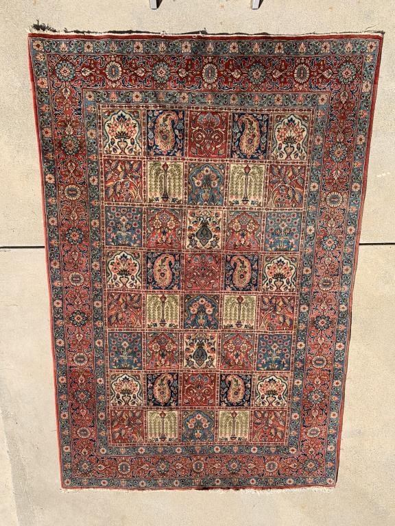 EARLY 20THC HAND-MADE NATURAL COLOR WOOL CARPET (1 of 2)