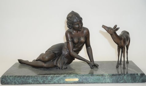 EARLY 20TH CENTURY BRONZE STATUE