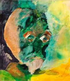 MODERN OIL PAINTING HAND SIGNED BY MARITHE RAY 70S