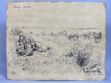 ALFRED VON WIERUSZ-KOWALSKI, POLISH (1849 - 1915)