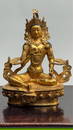 TIBETAN GILTBRONZE FIGURE OF A SEATED BUDDHA