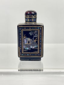 SMALL BEAUTIFUL CHINESE LACQUERED SNUFF BOTTLE