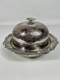 ROUND SILVER LIDDED TUREEN