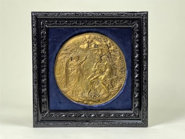 20TH C PLAQUE, AFTER LOUIS TIFFANY,TIFFANY STUDIOS