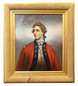 FRAMED OIL ON CANVAS PAINTING OF A NOBLEMAN