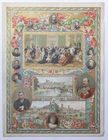 LITHOGRAPH OF ROYAL FAMILIES