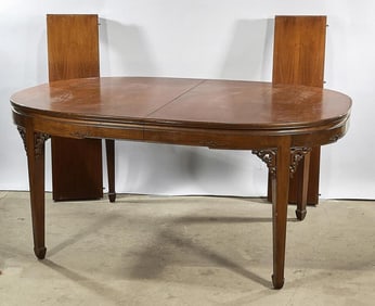LARGE OLD EUROPEAN WOODEN DINING TABLE