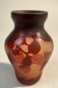 SMALL ÉMILE GALLÉ ART GLASS VASE