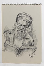 DRAWING OF AN OLD MAN BY SHLOSSBERG
