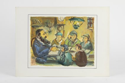 DRAWING OF A STUDY GROUP BY J. WOLBERG